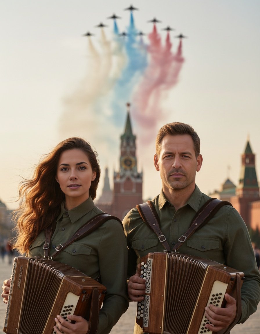 AI-портрет в стиле «День победы 2»