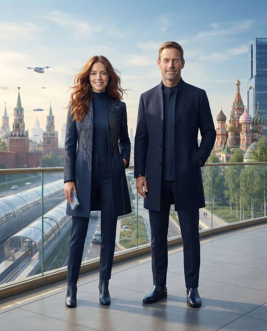 AI-портрет в стиле «Москва будущего»
